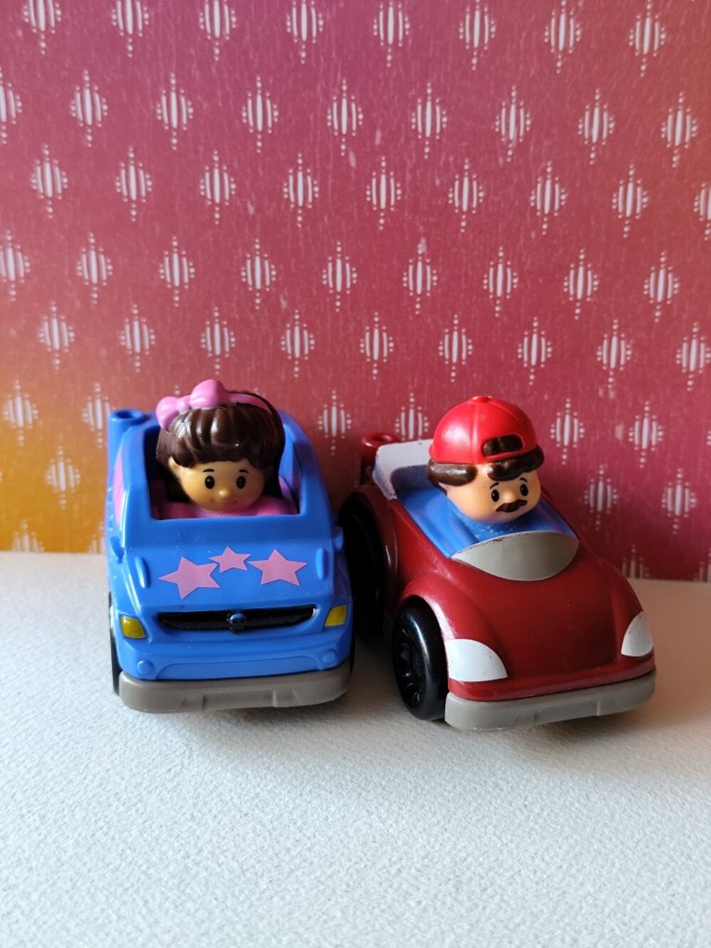 Fisher-Price Little People Cars Set of 2 with Figures